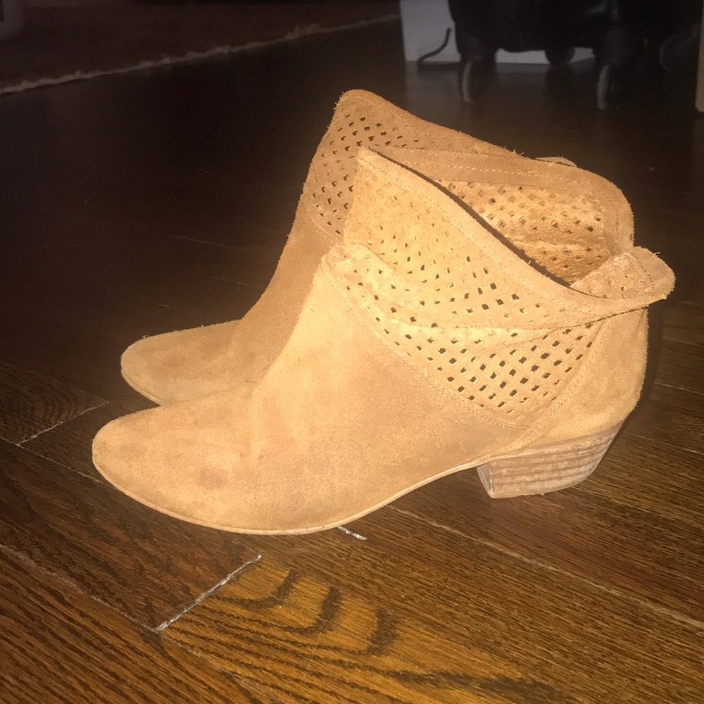 Suede Tan Booties
